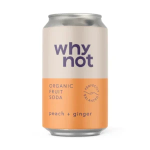 WHY NOT persikų ir imbiero skonio gazuotas gėrimas, 330 ml