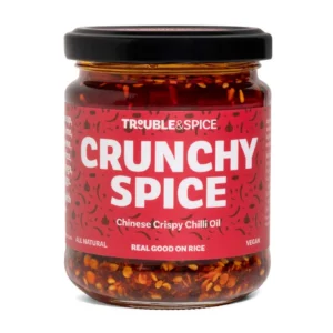 TROUBLE & SPICE Crunchy Spice kiniškas traškus čili aliejus, 180 g