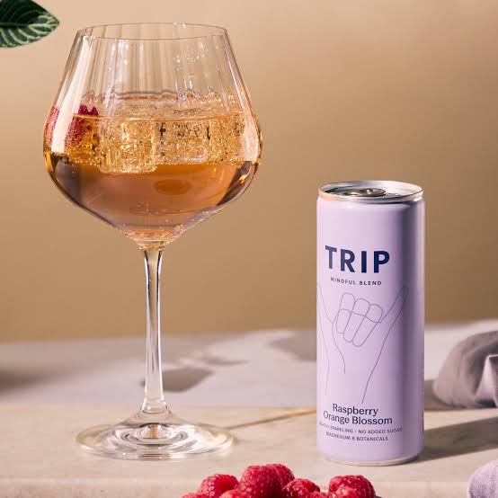 TRIP Raspberry Orange gazuotas gėrimas su magniu, 250 ml - Image 2